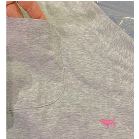 PINK Victoria Secret’s Dress V-neck Racerback Lounge Coverup Heather gray Size S - Picture 4 of 7